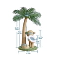 thumbnail image 2 of SHegdu Coconut Tree Cat Scratching Post Interactive Claw Sharpener Pole 28 Inch Natural Sisal Rope Cat Tree for Small Medium Cats, 2 of 9