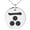 Silver, variant on Stainless Steel Mouri Samurai Crest Engraved Small Medallion Circle Charm Pendant Necklace