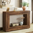 thumbnail image 6 of Tribesigns 47" Farmhouse Console Table, Wood Sofa Table with Storage for Living Room, Hallway, Brown, 6 of 7
