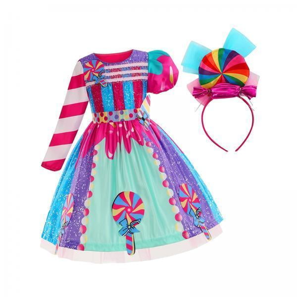 Vestido de Princesa colorido Strade Fareast Limited para niñas 120 con diadema