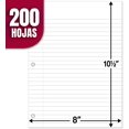 thumbnail image 5 of Mead Loose Leaf Paper, Filler Paper, Wide Ruled, 200 Sheets, 10-1/2" x 8", 3 Hole Punched, 3 Pack (73183) Mead NA, 5 of 5