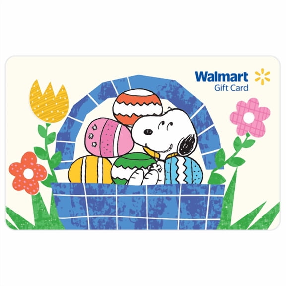 Peanuts Easter Basket Walmart eGift Card