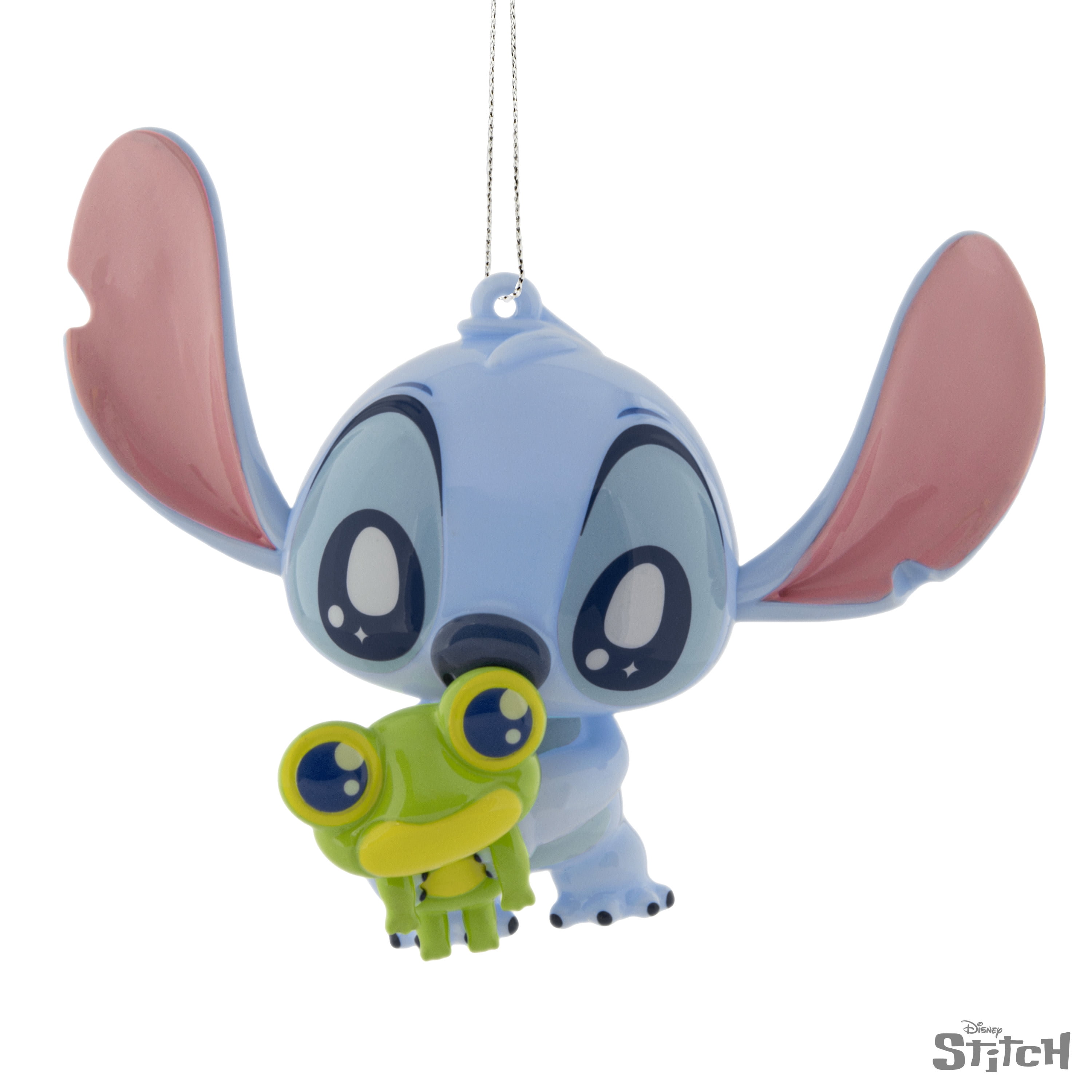 Hallmark Christmas Ornament (Disney Stitch With Frog, Shatterprf), 1 Count