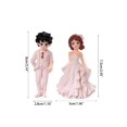 thumbnail image 2 of Miniature Couple Figurine 1 Pair Valentine's Day Proposal Couples for Doll Ornam, 2 of 11