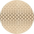 thumbnail image 1 of Ahgly Company Indoor Round Patterned Peru Brown Area Rugs, 4' Round, 1 of 6