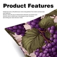 thumbnail image 2 of Grape Luxurious Velvet Decorative Throw Pillow Covers - Set of 2, Unique Patterns, 16x16, 18x18, 20x20 Inches for Home Decor & Gifts, 2 of 6