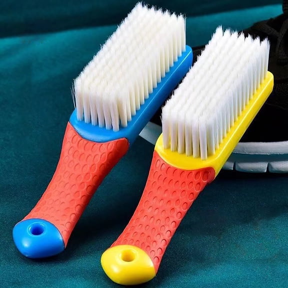 Utility Cleaning Brush Dishwashing Brush Ergonomic Grip Brush Shoe Friendly Plastic Household Cleaning Long Handle Silicone Washing Shoes Washing Clothes Small Board Brush