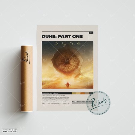 POSTER Dune: Part One Poster | Denis Villeneuve | Minimalist Movie Poster | Vintage Retro Art Print | Poster | Wall Art Print | Home Decor-24x36-UNFRAMED