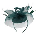 thumbnail image 1 of White Fascinator Fashion Headbands Fascinators Hat Flower Mesh Ribbons, 1 of 5