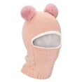 thumbnail image 2 of BadPiggies Kids Winter Hat Scarf Set Baby Boys Girls Toddler Beanie Cap Fleece Lining Pom Hat Neck Warmer (Pink), 2 of 8