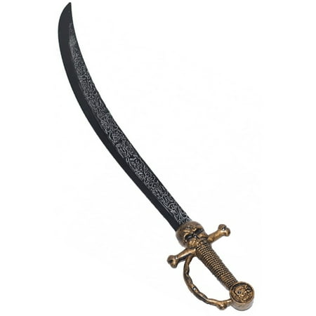Solid Black Pirate Sword Large