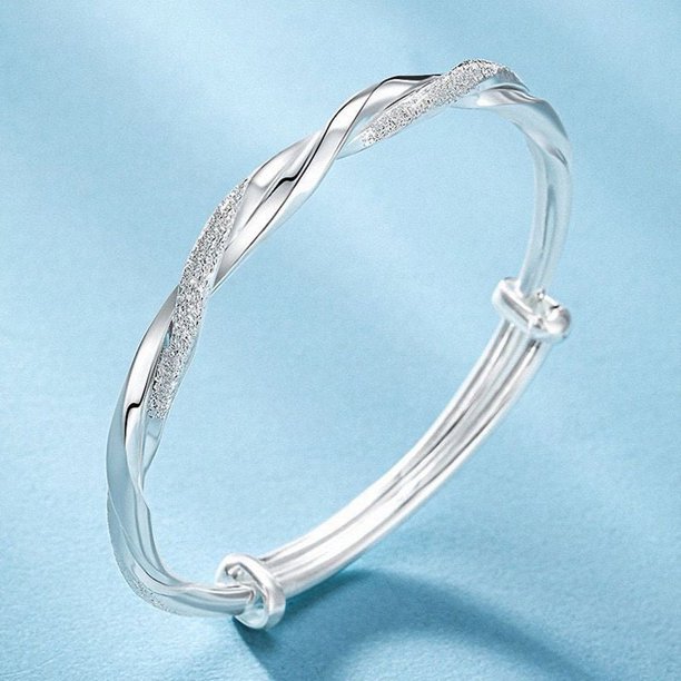 1pc, Elegant 925 Silver Mobius Nail Sand Bracelet - Perfect Gift for Women, Birthdays, Holidays, and Mother's Day
