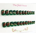 thumbnail image 2 of Noel Extra Short Square Christmas Press-On Nails By The Nail House NH - 24 Pieces, 2 of 3