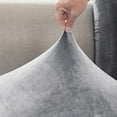 thumbnail image 5 of Rosnek Velvet Stretch Sofa Cushion Cover Couch Seat Cover Furniture Protector Slipcover, 5 of 5