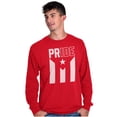 thumbnail image 5 of Puerto Rican Pride PR National Flag Long Sleeve TShirt Men Women Brisco Brands S, 5 of 5