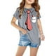 thumbnail image 1 of Niño Pequeño Camisa de Pascua Chico Manga Corta Camiseta Gráfica Cuello Redondo Crop Top para 3-14 Años Niñas Y Chico, 1 of 3