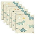 thumbnail image 6 of Satin Polyester Napkins - 20x20 InchSingle-Sided Printed Napkins, 1-Piece/4-Piece/6-Piece Set, DIY Personalized Table Setting，Dinosaurs, 6 of 8