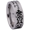 thumbnail image 3 of Bible Verse Psalm 147:3 Tungsten Carbide Ring, 3 of 9