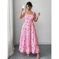 thumbnail image 6 of Plus Size Casual Vacation Sweet Plaid Cherry Pattern Camisole Dress, 6 of 10