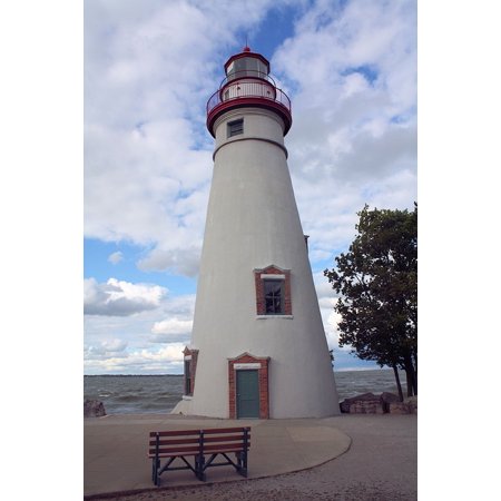 Canvas Print Landmark Erie Beacon Marblehead Lake