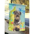 thumbnail image 2 of Carolines Treasures CK1868CHF Arbre de Noël Rottweiler Drapeau Toile Taille Maison, 2 of 4