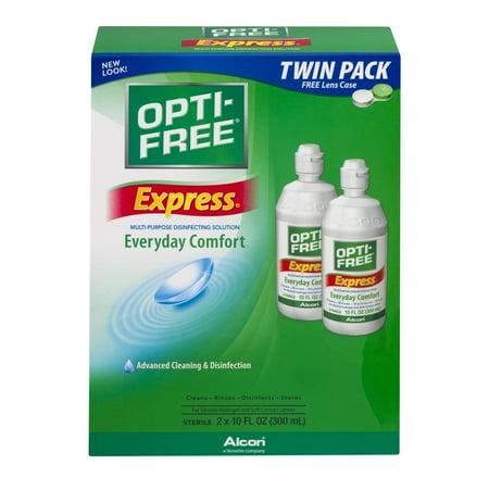 Alcon Opti-Free Express Everyday Comfort Multi-Purpose Disinfecting Solution, 10 Fl Oz, 2 Ct