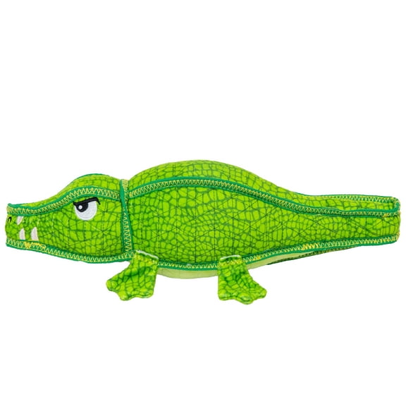 Outward Hound Xtreme Seamz Alligator Squeaky Dog Toy - Reinforced Dense Stuffing Plush Toy