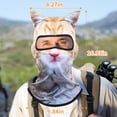 thumbnail image 2 of Pasamontañas de gato 3D oyeftp con orejas y protección UV, 2 of 6