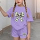 thumbnail image 3 of Vestido de manga corta para niños Día de San Patricio impreso de dos piezas Conjunto de cuello redondo con pantalones cortos, blusa de manga corta, 3 of 6