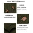 thumbnail image 6 of COOFANDY Men's Stylish Hoodies Sweatshirt Long Sleeve Hip Hop Pullover Drawstring Solid Plaid Jacquard Tops, 6 of 11