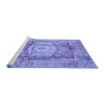 thumbnail image 2 of Ahgly Company Machine Washable Indoor Rectangle Abstract Blue Modern Area Rugs, 3' x 5', 2 of 4