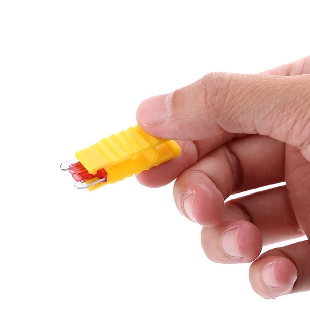 Kit de fusibles de cuchilla, 100 piezas, surtido de 3 A a 35 A, fusibles de cuchilla para microautomóviles, fusibles de cuchilla diseñados meticulosamente