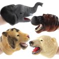 thumbnail image 3 of OUTOP Cute Wild Animal Hand Puppet Simulation Sea Animal Head Gloves Props For Shows Figure Toys For Children Gifts, 3 of 9