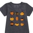thumbnail image 2 of Instant Message - Fall - Pumpkin Mania - Toddler & Youth Girls Fleece Dress, 2 of 5
