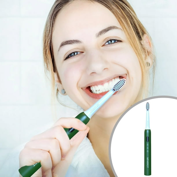 Cepillo de dientes,, Bajo ruido, Portátil, Temporizador inteligente Cepillo de dientes IPX7 Cepillo de dientes de agua Vibración Cepillo de dientes eléctrico