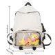 thumbnail image 3 of Mochila de estudiante para mujer, bonita mochila portátil para libros escolares, Bolso para adolescentes (blanco), 3 of 5