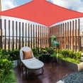 thumbnail image 4 of Yescom 10x10Ft 97% UV Block Square Sun Shade Sail Outdoor Patio Pool Garden Yard Lawn Carport Net Watermelon Red, 4 of 12