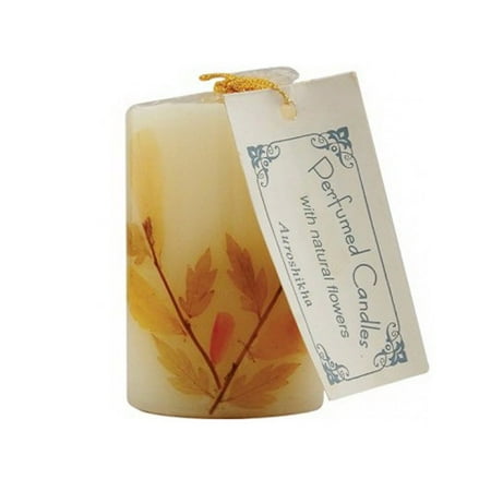 - Auroshikha Aroma 4.6 Cms Tuberose Flower Candle, Cylindrical Shape - 1 Ea
