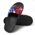 thumbnail image 4 of GZHJMY Stylish Slides for Women Men, Patriotic Fireworks Soft Flexible Slip-on Sandals Slippers, 4 of 7