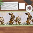 thumbnail image 1 of Dinner Party Table Decoration Easter Bunny Table Runner for Kitchen and Wine Cabinets Knitted Rabbit Table Runners, 1 of 8
