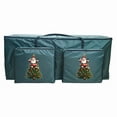 thumbnail image 2 of HOARBOEG Large Christmas Tree Storage Bag, 48x20x15in, Waterproof Tree Storage Cover for Artificial Christmas Trees, Holiday Organizer for Garland, Lights, and Decorations, Heavy-Duty Storage Bags, 2 of 7
