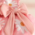 thumbnail image 5 of CAICJ98 Newborn Baby Girl Clothes Fall Winter Overall Dress Outfits Long Sleeve Ribbed Romper Top Infant Skirt Set (Red,3-6 Months), 5 of 6