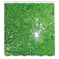 thumbnail image 3 of Ambesonne Nature Shower Curtain, Sun with Tree Branches, 69"Wx70"L, Green, 3 of 5