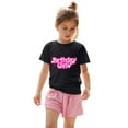 thumbnail image 4 of WMQPNNS Girls Summer Shirts Kids T Shirts Size 14-16 Fashion Short Sleeve Tops Crewneck Cotton T Shirt Printed Basic Blouse Shirt Printed Tops(Size 1-2 Years, Black), 4 of 6