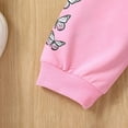 thumbnail image 4 of Ccpelsie Girl Fall Outfit Toddler Girl Winter Clothes Long Sleeve Top and Flared Pant 2-Piece Clothing Set for Kid(Pink,5-6 years), 4 of 9