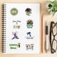 thumbnail image 5 of 50 pcs Costa Rica Waterproof PVC Stickers, Stickers for Water Bottles, Vinyl Stickers for Laptop, Skateboard, Luggage Decal, 5 of 5
