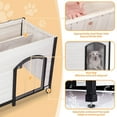 thumbnail image 6 of Petsfit 45.3" Large Dog House, Folding Dog House Outdoor, Unfold to Use, No Tools Required Assembly, Weatherproof Outside Dog House with Door Flap (Large, White), 6 of 8