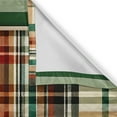 thumbnail image 3 of Ambesonne Buffalo Plaid Window Valance, Timber Classic Tartan, 42" X 18", Teal Eggshell Cinnamon, 3 of 5