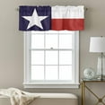 thumbnail image 3 of Texas Star Flag Valances for Windows, Star and White Red Stripe Valance Window Treatment Rod Pocket Short Curtains Valances for Kitchen Bathroom 60"W x 14"L, 3 of 9