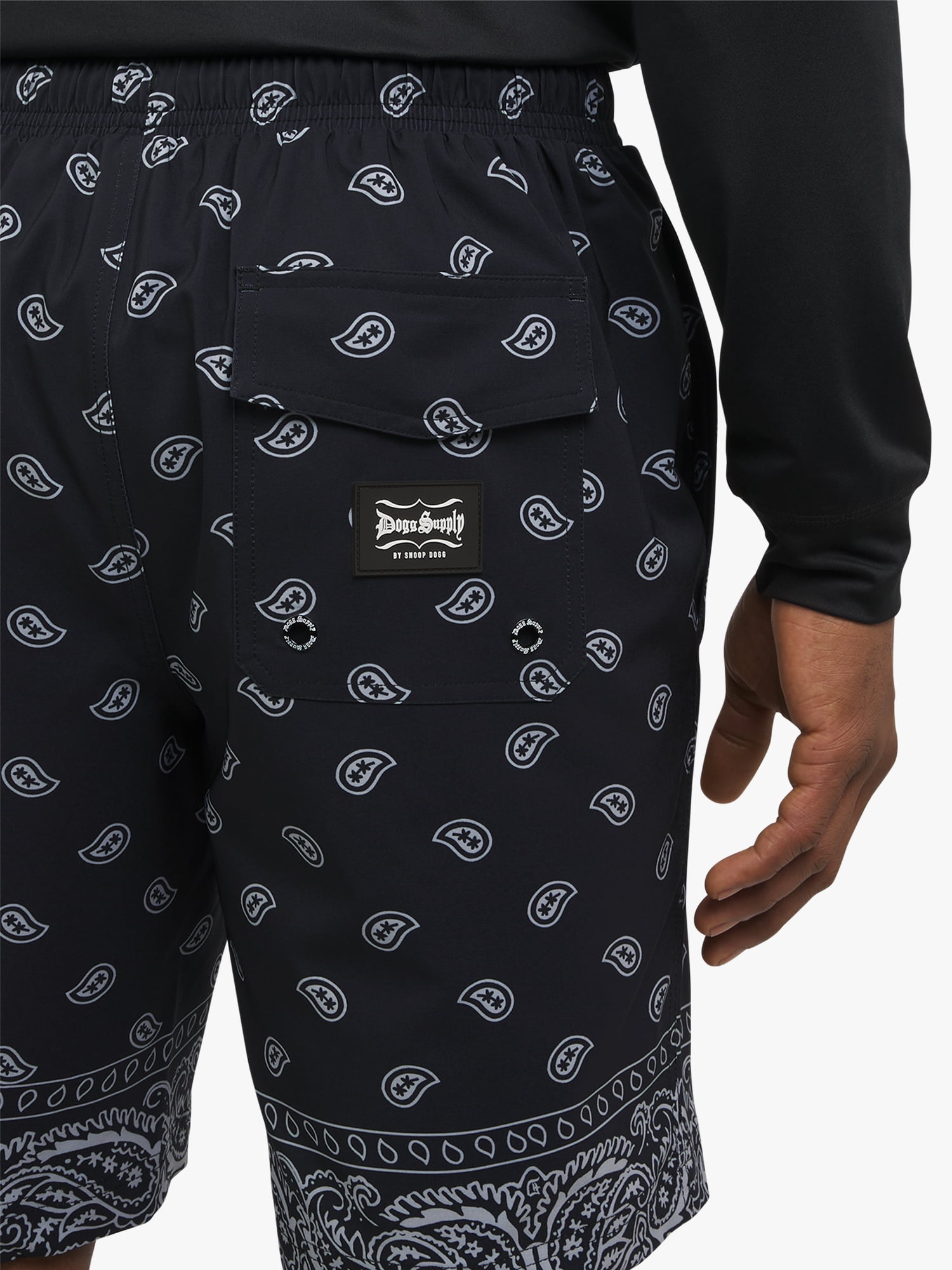 Dogg Supply by Snoop Dogg Men's Paisley E-Board Swim Trunks, 9" Inseam, Sizes S-3XL